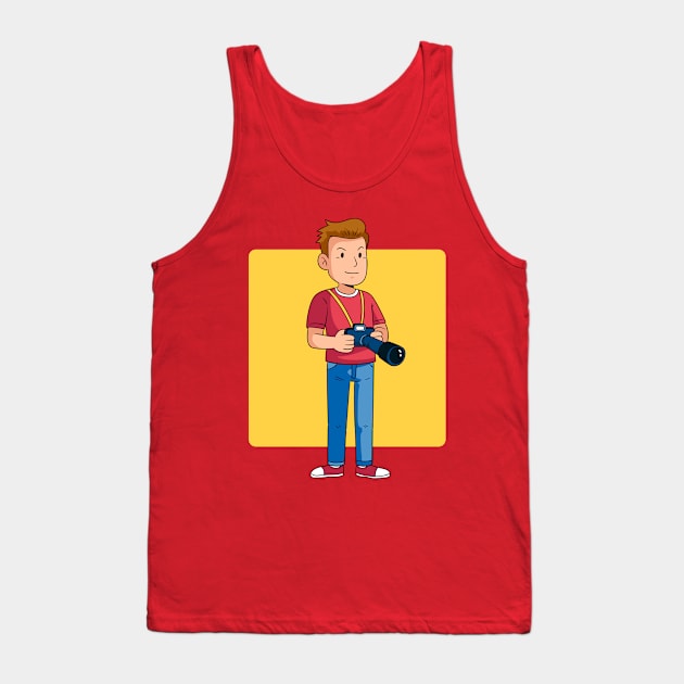 Photographer Working Tank Top by Mako Design 